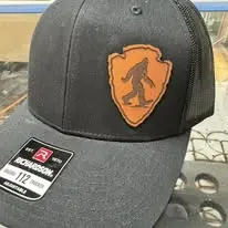 Custom Squatch arrowhead patch hat